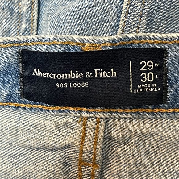 Abercrombie & Fitch 90s Loose Fit High Waist Mom Jeans Size 29 - Picture 5 of 11